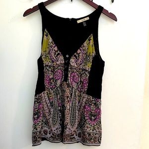 Etro Silk Paisley Flowy Tank. Size 44 (medium)